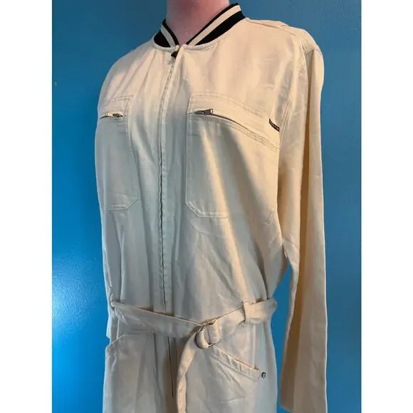 NWT Scotch & Soda A.M.S. x BLAUW Brutus Jumpsuit Cotton GRAPHICS Utility $245 L - Picture 7 of 15